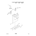 Kenmore Elite 66513182K802 door and panel parts diagram
