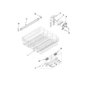 Kenmore Elite 66513182K802 upper rack and track parts diagram