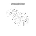 Kenmore Elite 66578009804 lower door parts diagram