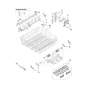 Kenmore 66513983K801 upper rack and track parts diagram
