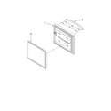 Kenmore Elite 59676252703 freezer door parts diagram