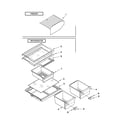 Kenmore 10662973900 shelf parts diagram
