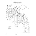 Kenmore Elite 11046747801 top and cabinet parts diagram