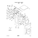 Kenmore Elite 11047852701 top and cabinet parts diagram