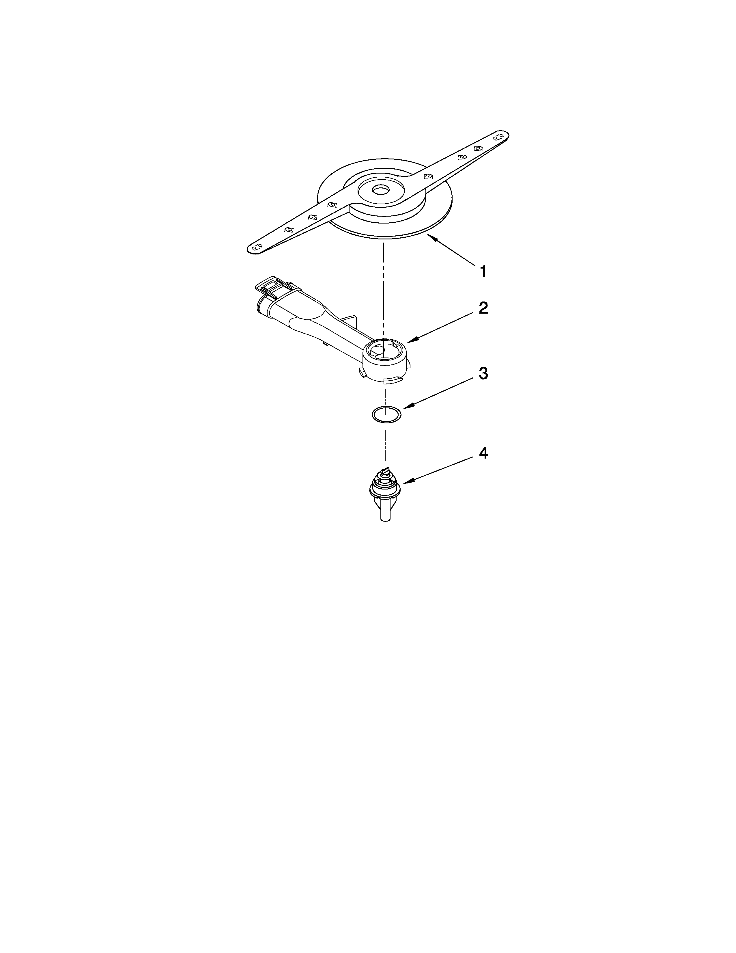 Kenmore 66513479K902 lower washarm parts diagram
