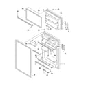 Kenmore 10661189901 door parts diagram