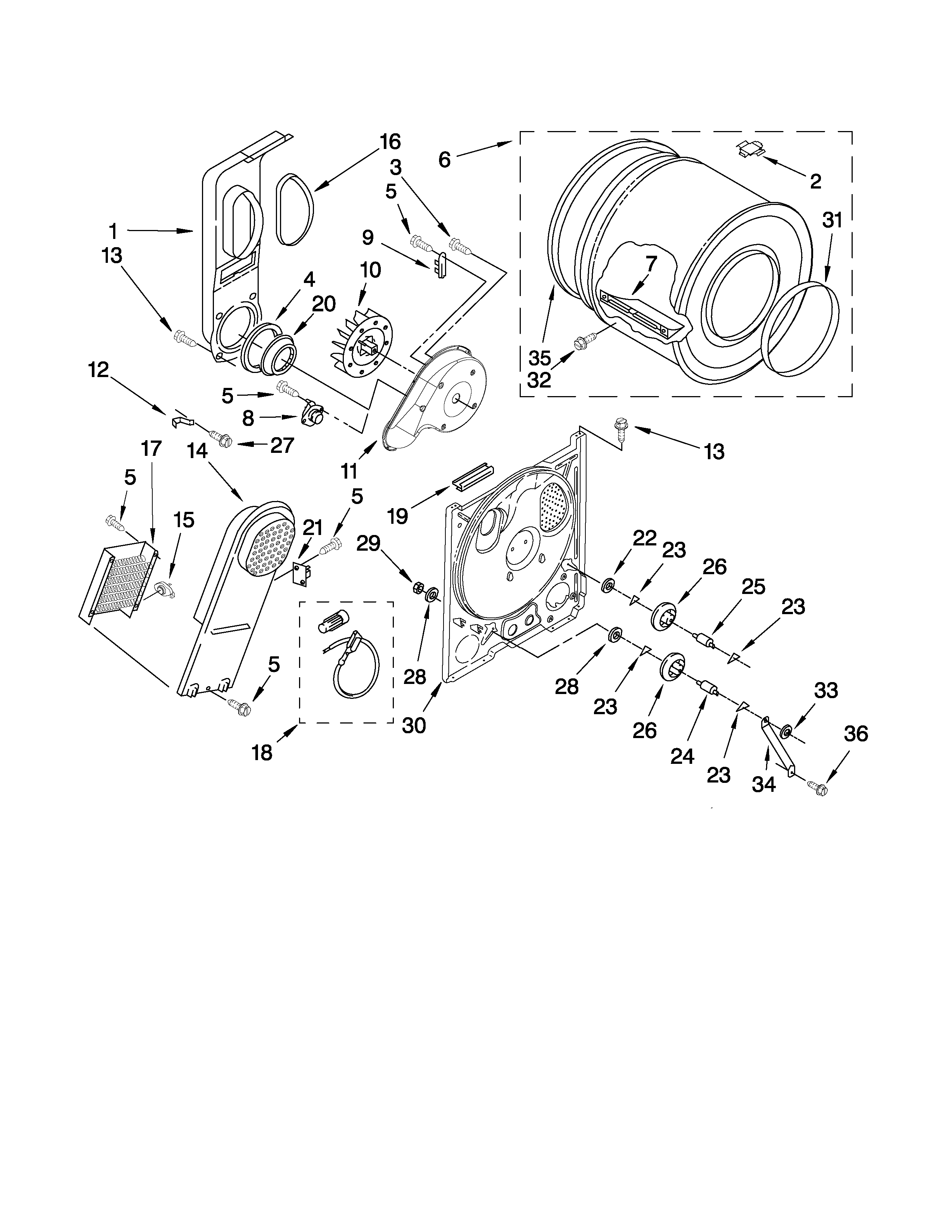 Kenmore 11060022010 bulkhead parts diagram