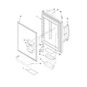 Kenmore 59669933000 refrigerator door parts diagram