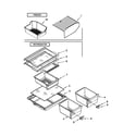 Kenmore 10672979901 shelf parts diagram