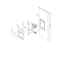 Kenmore 59679542010 dispenser front parts diagram