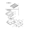 Kenmore 10660522901 shelf parts diagram