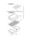 Kenmore 10632842010 shelf parts diagram
