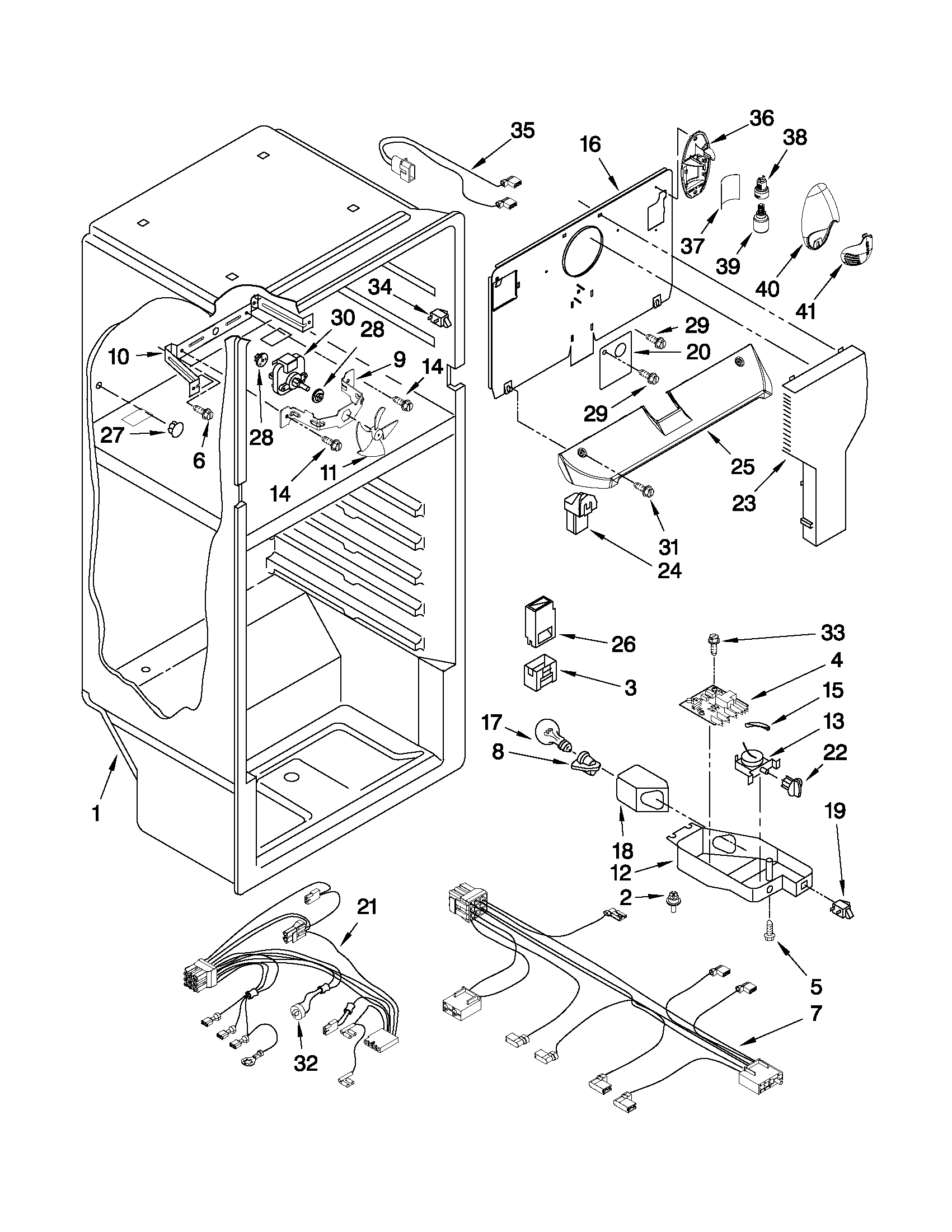 Kenmore 10632883010 liner parts diagram