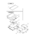 Kenmore 10632882010 shelf parts diagram