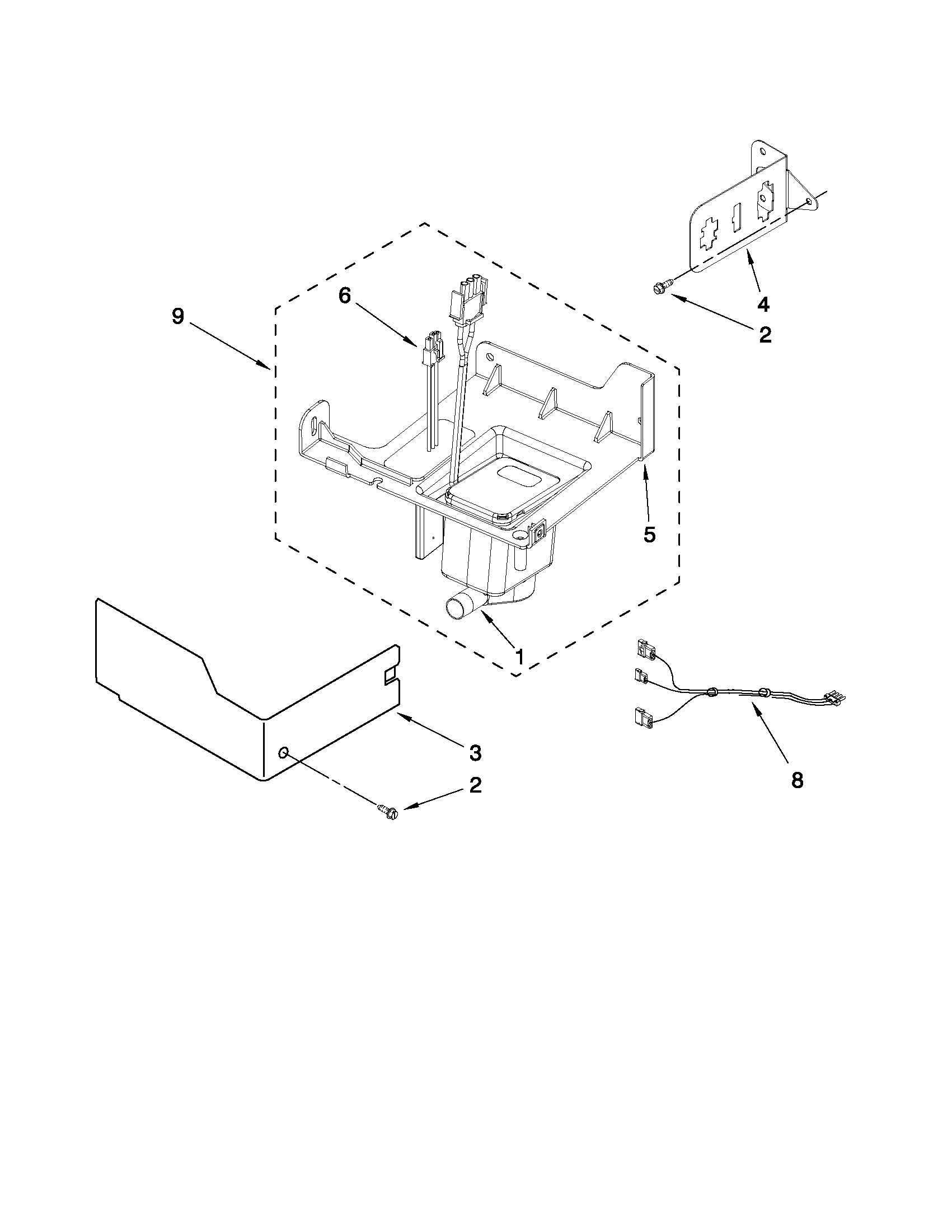 Kenmore 10689589705 pump parts diagram