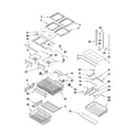 Kenmore 59672013010 shelf parts diagram