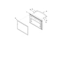 Kenmore Elite 59678574802 freezer door parts diagram