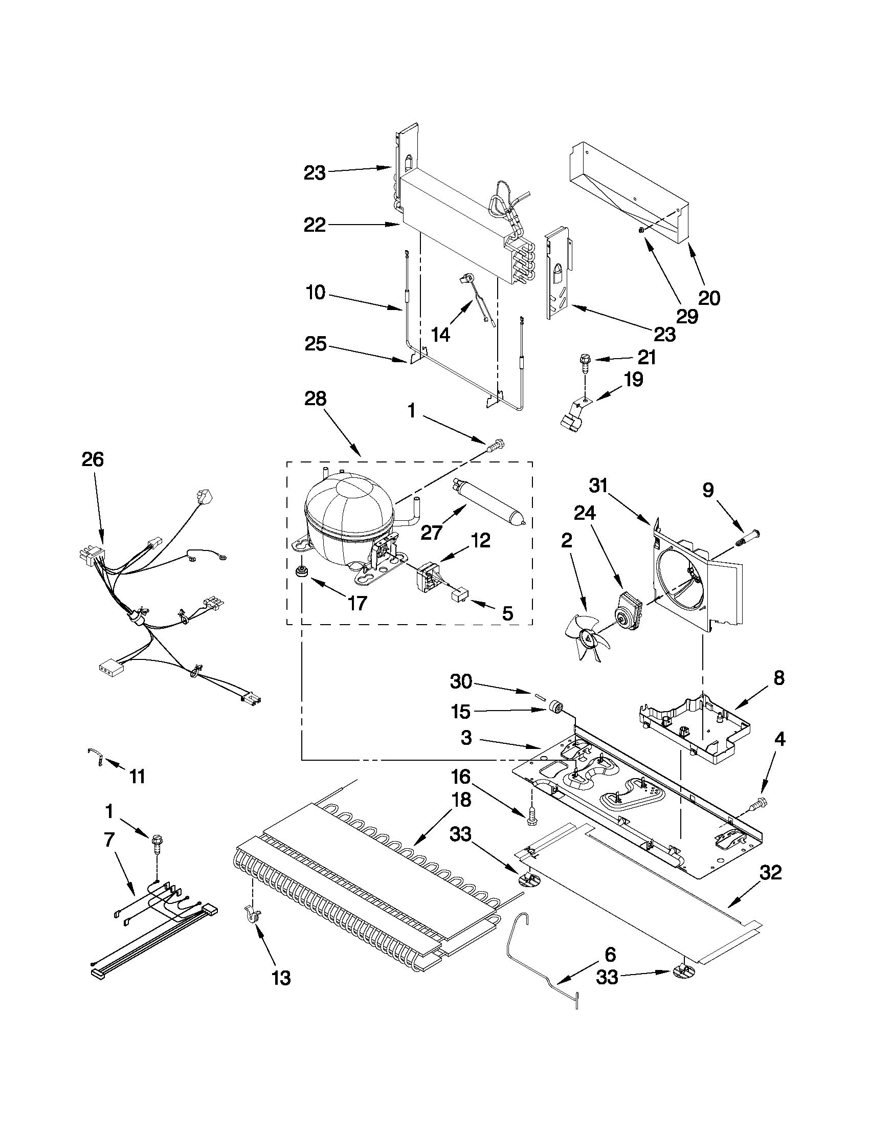 Kenmore Elite 59678283802 unit parts diagram