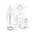 Kenmore 11021102011 basket and tub parts diagram