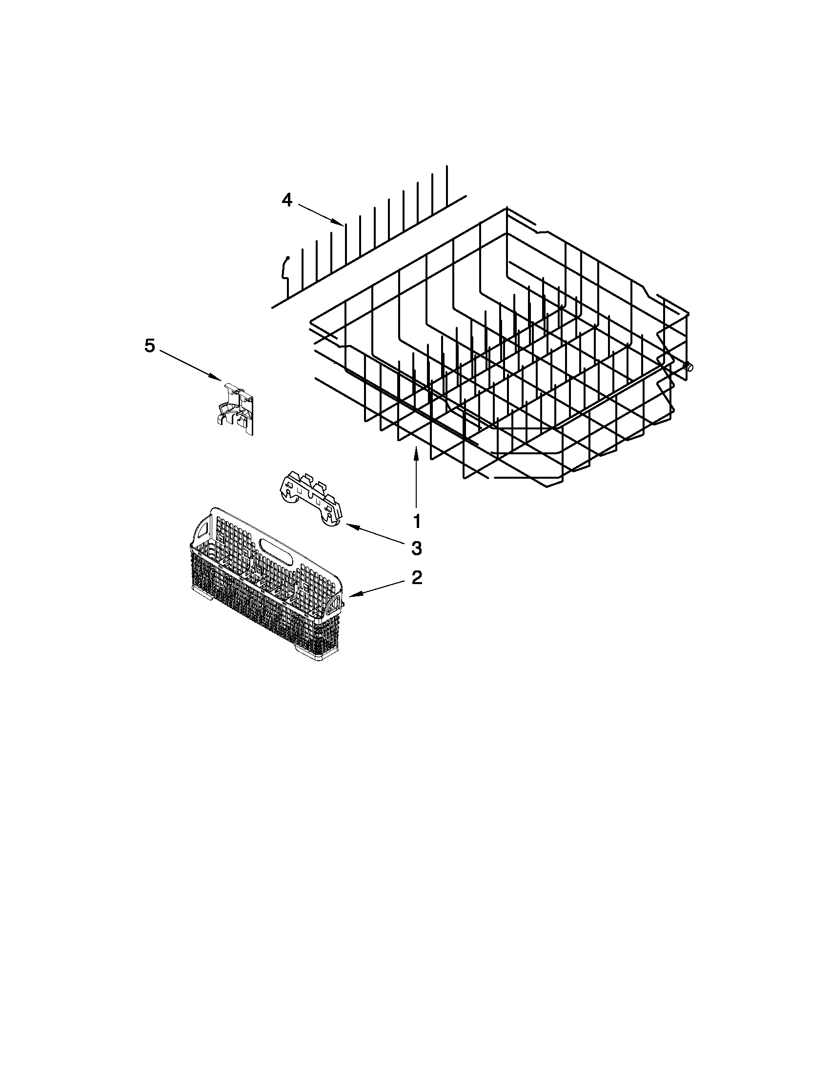 Kenmore 66513639K903 lower rack parts diagram