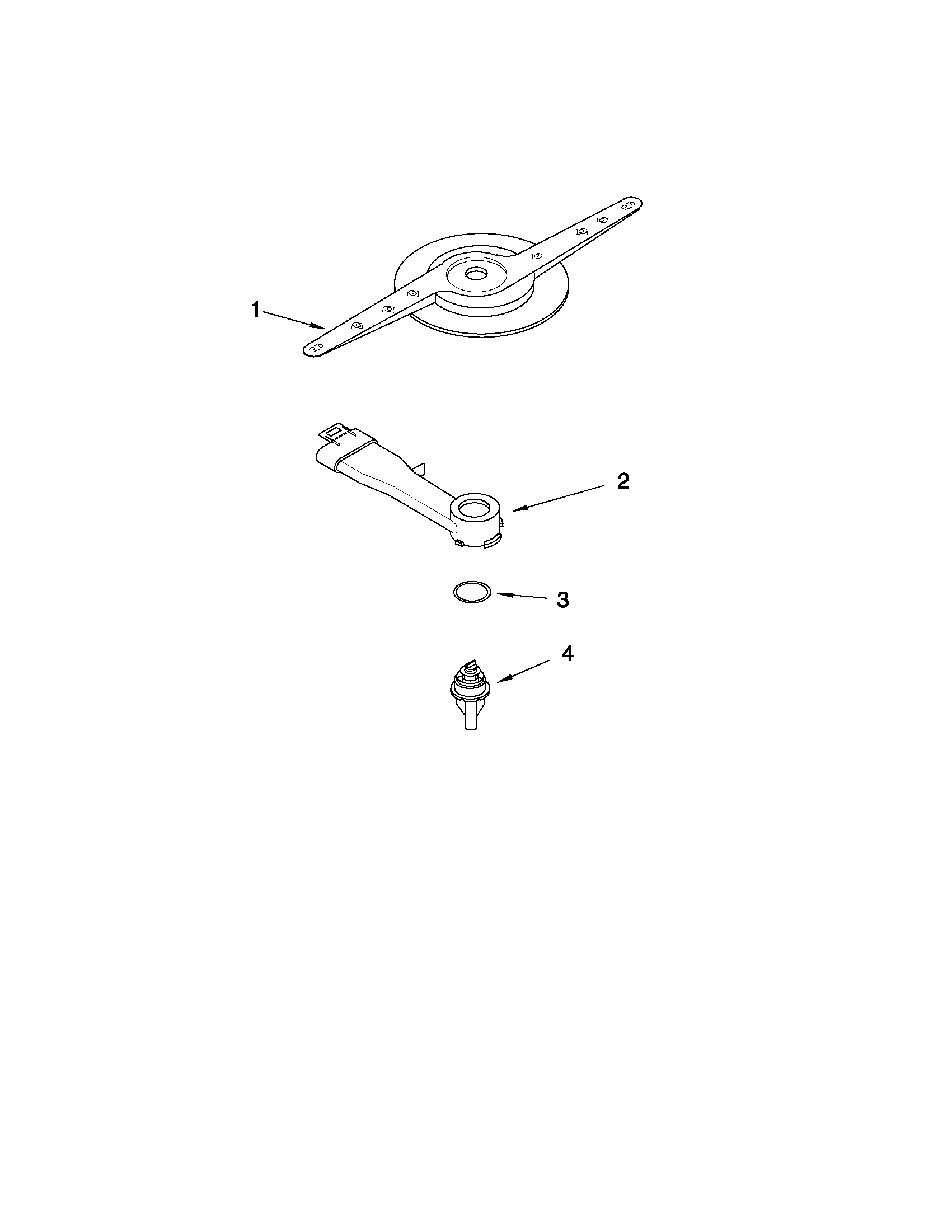 Kenmore 66513639K903 lower washarm parts diagram