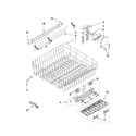 Kenmore 66513734K604 upper rack and track parts diagram