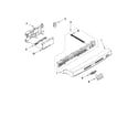 Kenmore 66515033K110 control panel and latch parts diagram