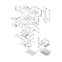Kenmore 59667993602 shelf parts diagram