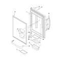 Kenmore 59669932011 refrigerator door parts diagram