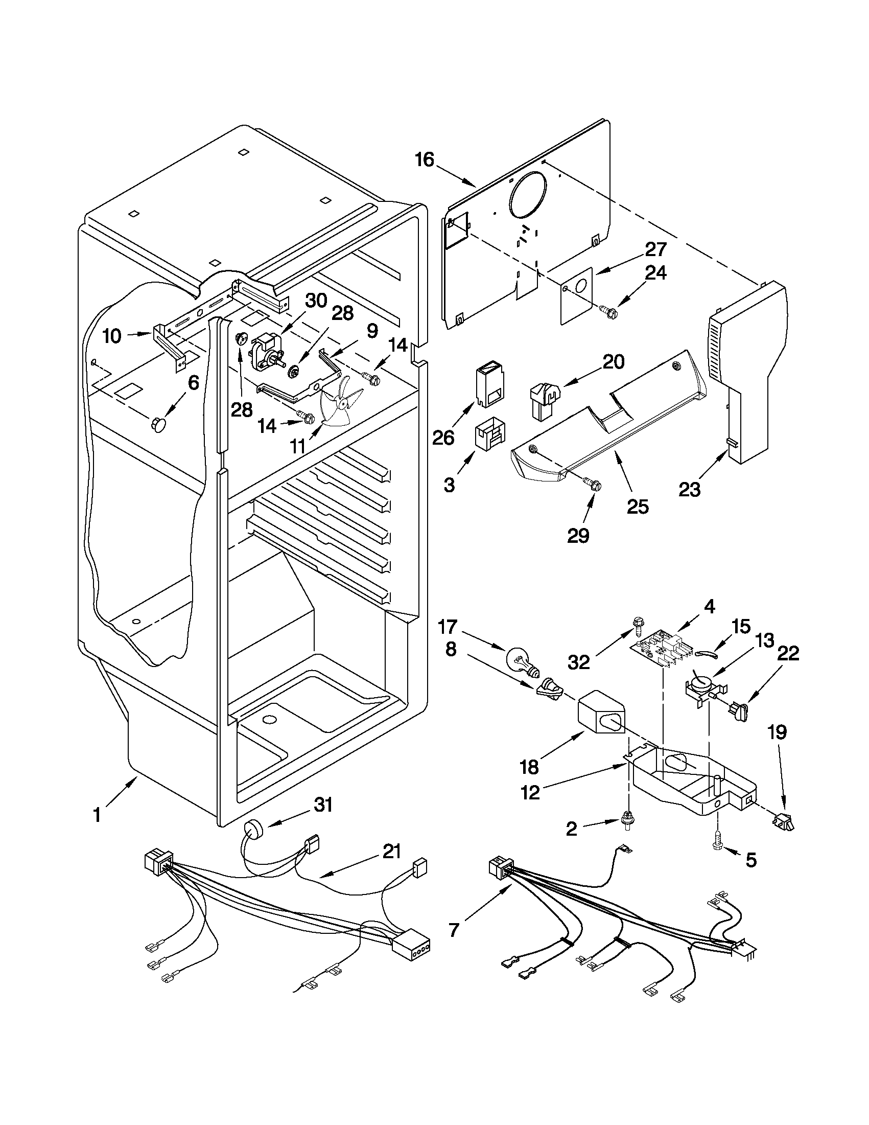 Kenmore 10632852011 liner parts diagram