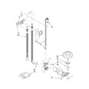 Kenmore Elite 66577972K704 fill, drain and overfill parts diagram