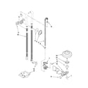 Kenmore Elite 66577973K704 fill, drain and overfill parts diagram