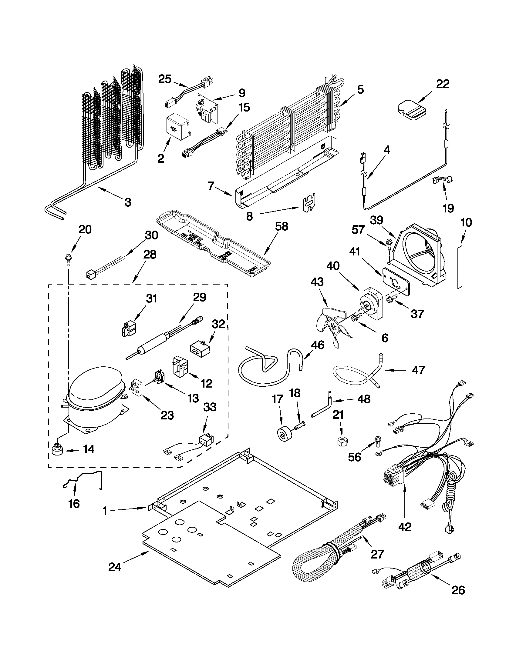 Kenmore Elite 10674903400 unit parts diagram
