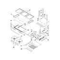 Kenmore 59679543014 shelf parts diagram