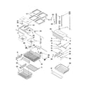 Kenmore 59672009011 shelf parts diagram