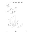 Kenmore 66213013K112 door and panel parts diagram