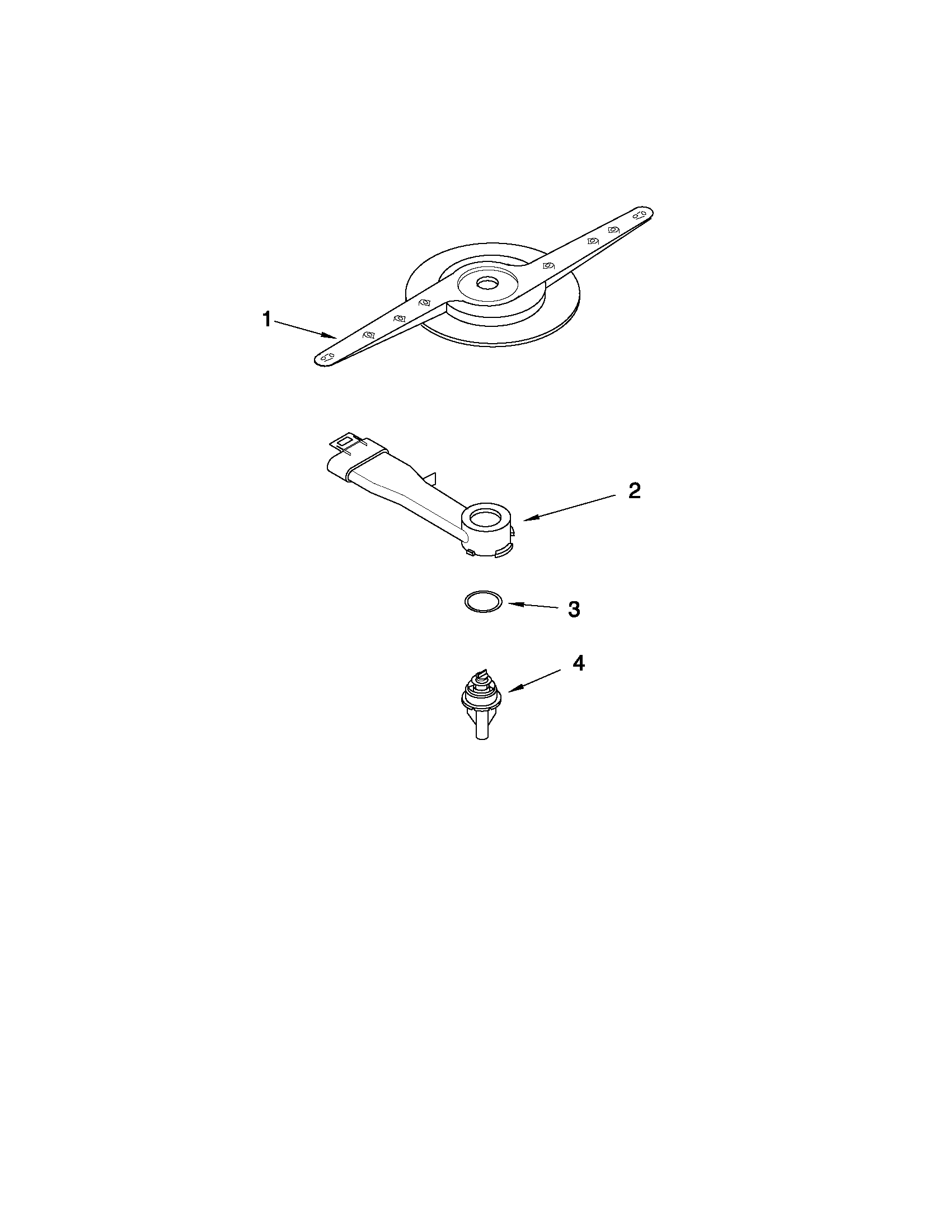 Kenmore 66517012402 lower washarm parts diagram