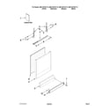 Kenmore 66513012K110 door and panel parts diagram