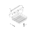 Kenmore Elite 66513932K014 upper rack and track parts diagram