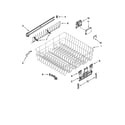 Kenmore 66513289K113 upper rack and track parts diagram