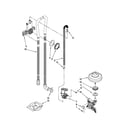 Kenmore Elite 66513944K015 fill, drain and overfill parts diagram