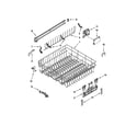 Kenmore Elite 66513944K015 upper rack and track parts diagram