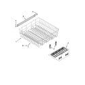 Kenmore 66513073K210 upper rack and track parts diagram