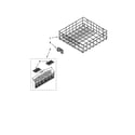 Kenmore 66513073K210 lower rack parts diagram