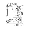 Kenmore Elite 66513969K015 pump, washarm and motor parts diagram