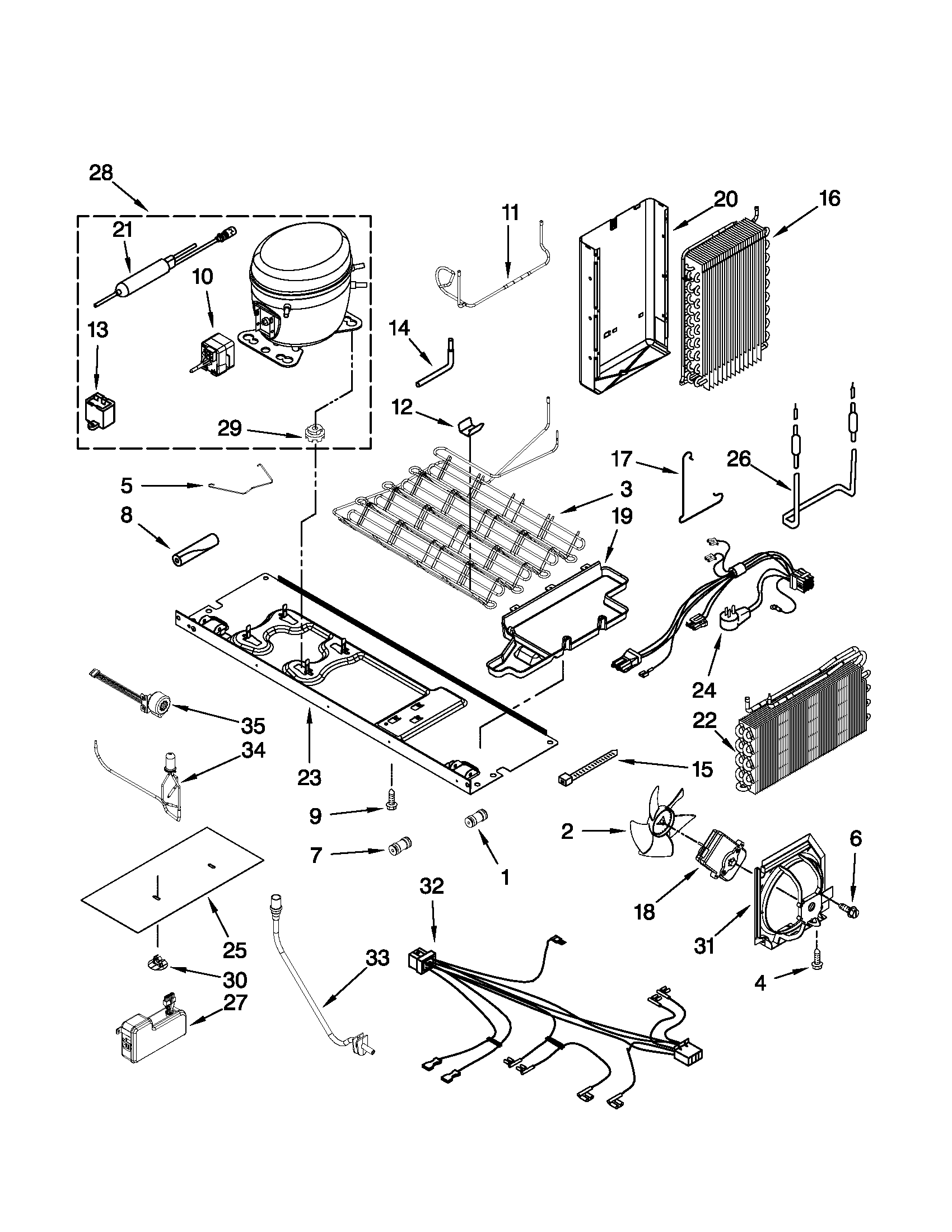 Kenmore Elite 10651182112 unit parts diagram