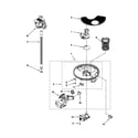 Kenmore 66515049K111 pump, washarm and motor parts diagram