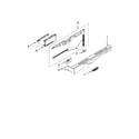 Kenmore 66513293K110 control panel and latch parts diagram