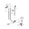 Kenmore 66513293K110 fill, drain and overfill parts diagram