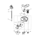 Kenmore 66513293K110 pump and motor parts diagram